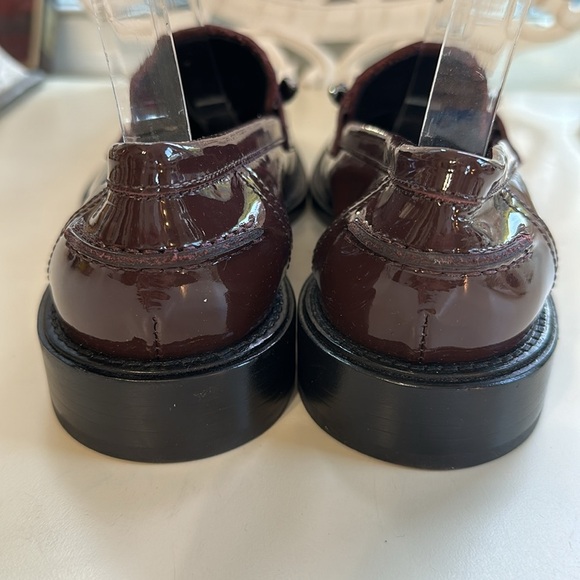 AGL Lola Spike Size 36.5 EU Patent Purple Plum Leather Loafers New Without Box - Picture 10 of 15
